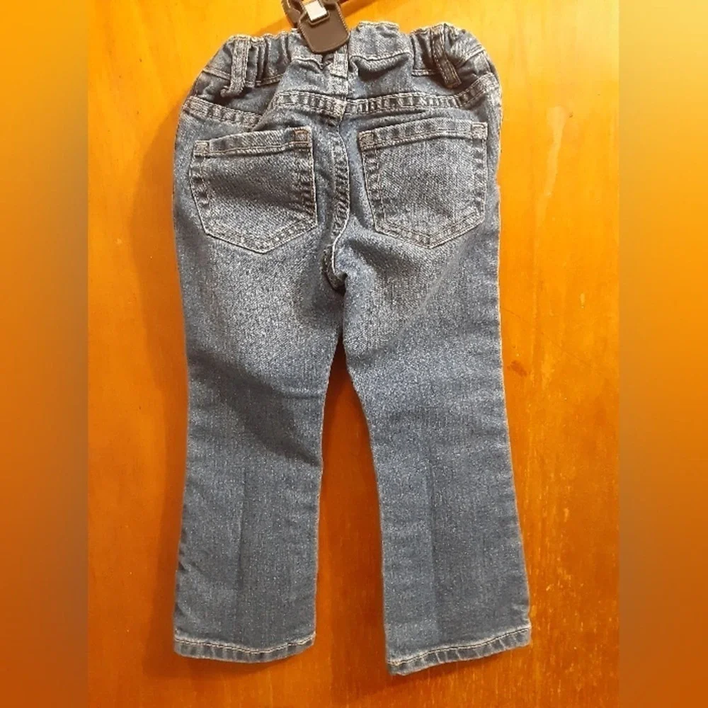 Children's Place Girls Bootcut Semi Evasee Elastic Waist Denim Jeans Size 3T